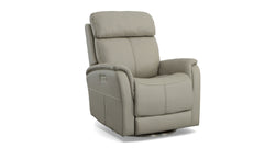 All Day Dove Power Swivel Recliner