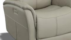 All Day Dove Power Swivel Recliner