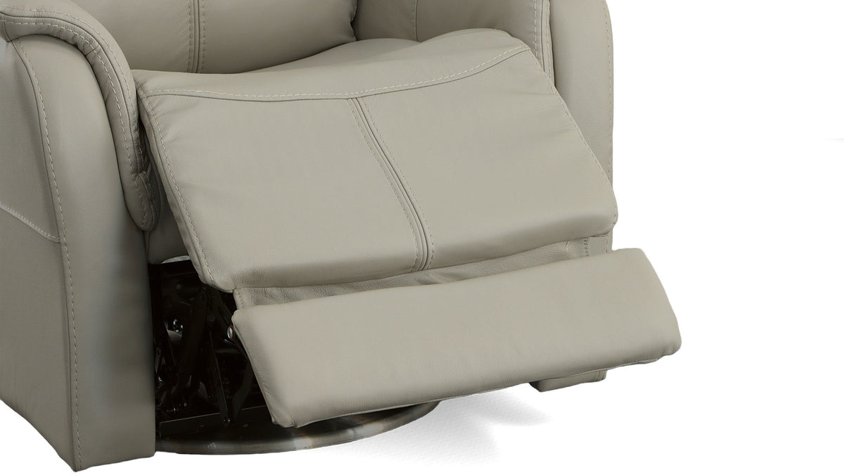 All Day Dove Power Swivel Recliner