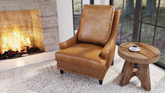New Bob Timberlake Haven Tobacco 100% Leather Chair
