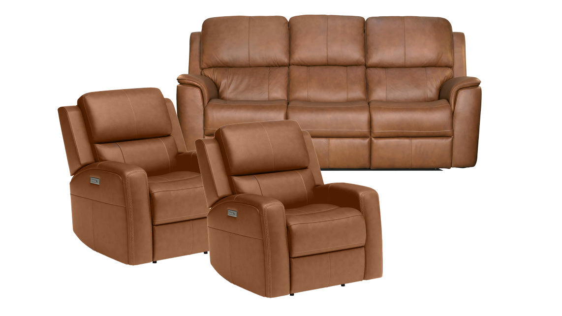 Buy This 3 Pc Flexsteel Mix-Match Power Reclining Sofa & Get 2 Power Recliners Free!!!