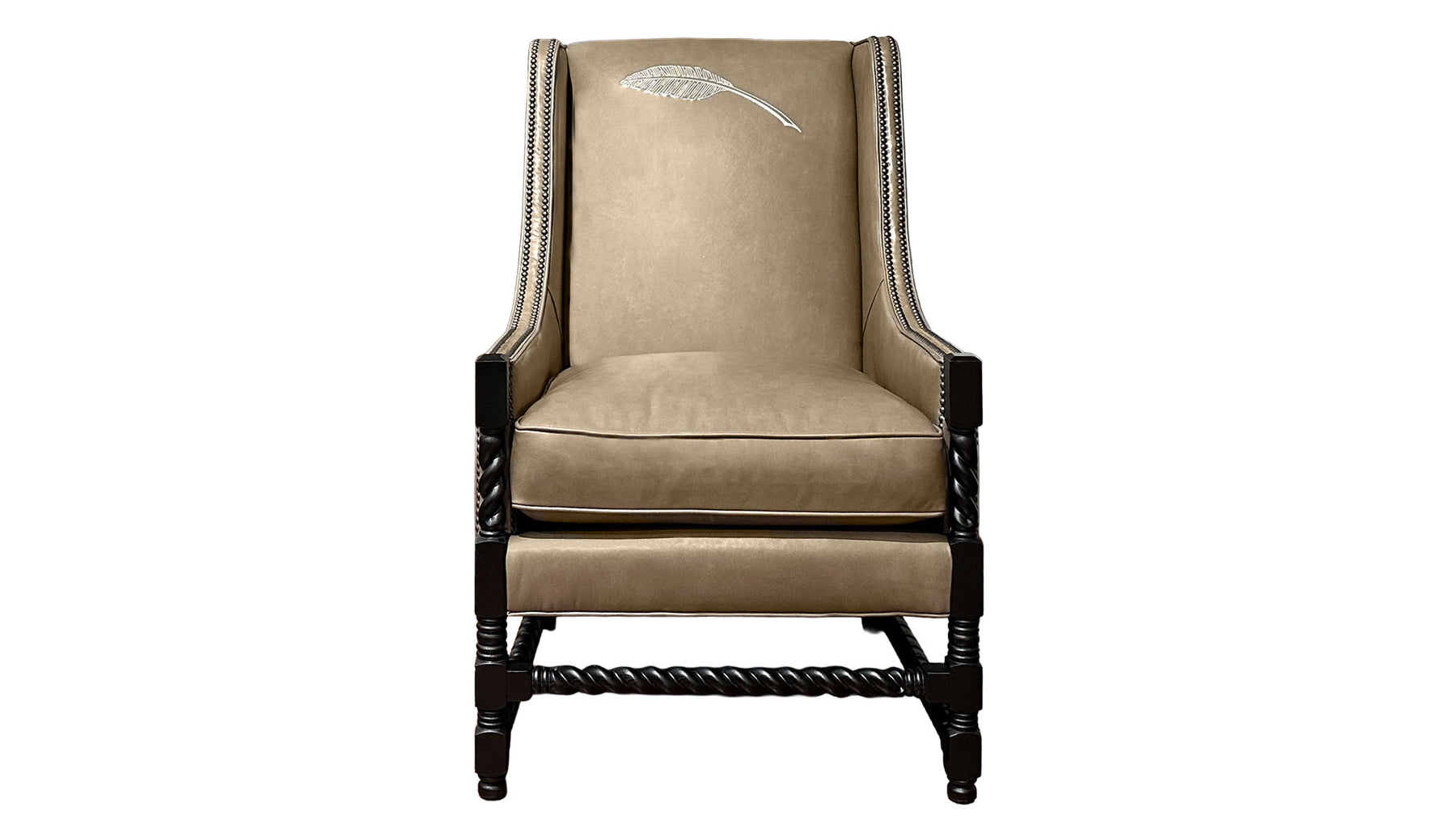 New Bob Timberlake Bellissimo Visone 100% Leather Chair