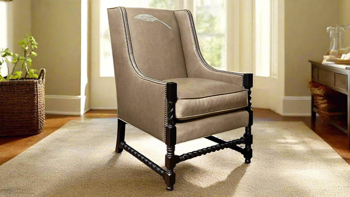 New Bob Timberlake Bellissimo Visone 100% Leather Chair