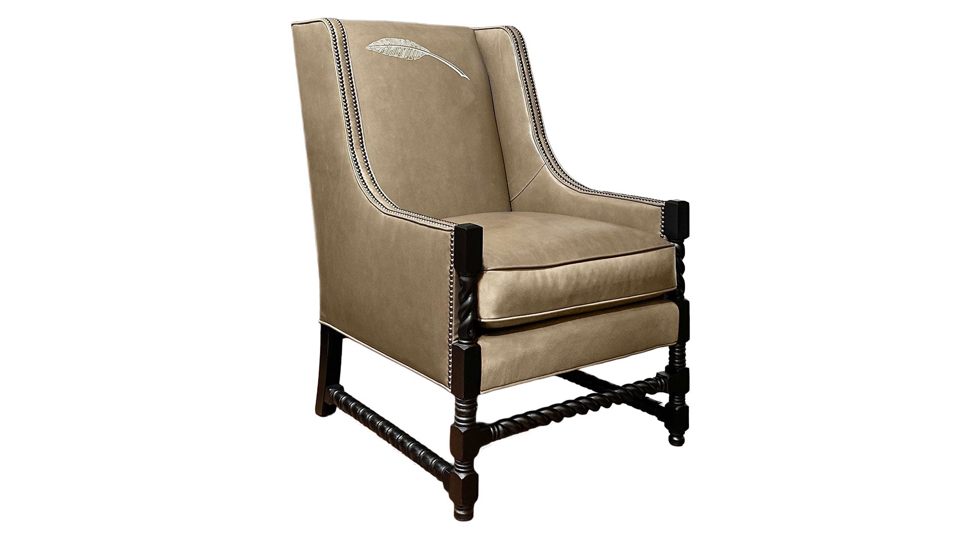 New Bob Timberlake Bellissimo Visone 100% Leather Chair