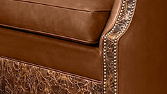 New Bob Timberlake 100% Leather Symphony Nutmeg Swivel Chair