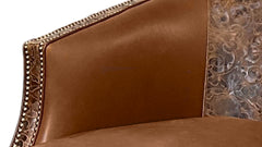 New Bob Timberlake 100% Leather Symphony Nutmeg Swivel Chair