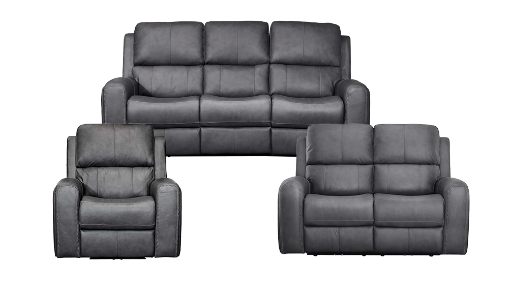 King Cowboy Grey 3pc P3 Power Reclining Set without Console