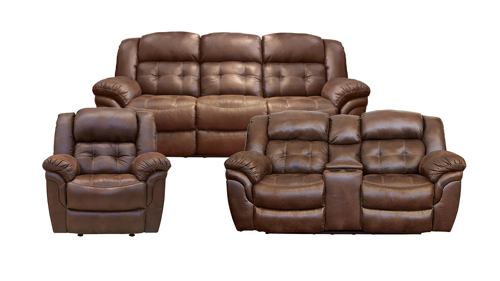 3pc Marcelina Espresso Manual Reclining Set