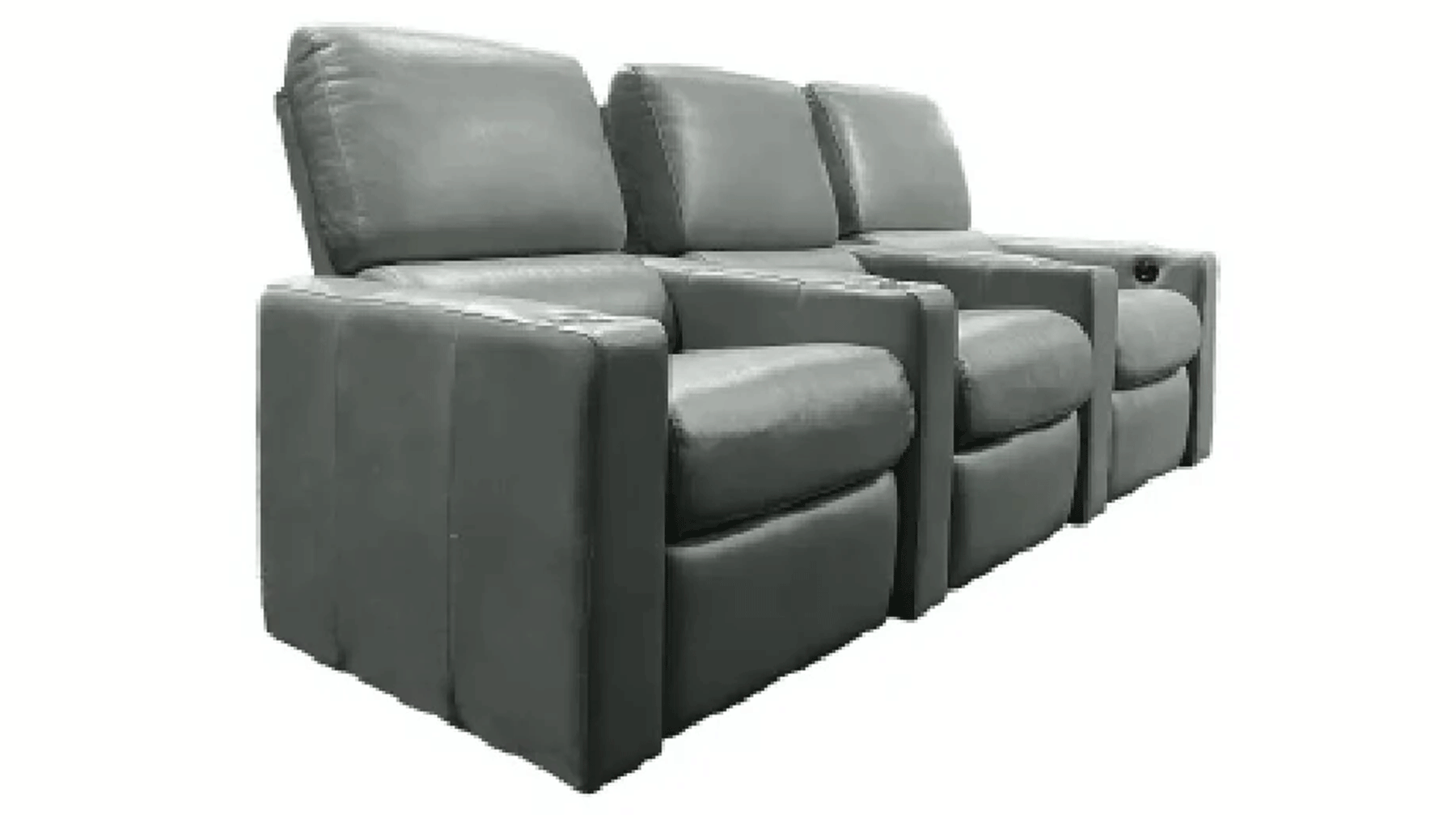 3PC PENTHOUSE LEATHER POWER RECLINING THEATRE SEATING