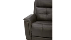 Brown leather recliner chair on a white background