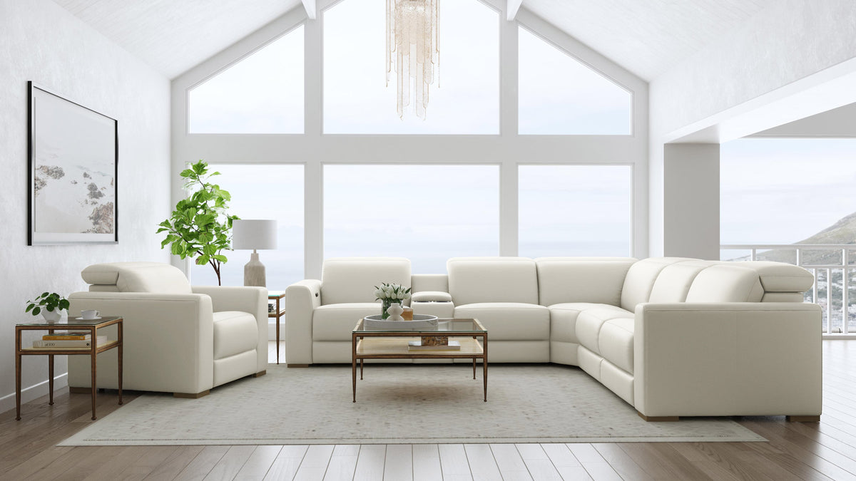 Hawaiian Coconut Milk Reclining Sectional