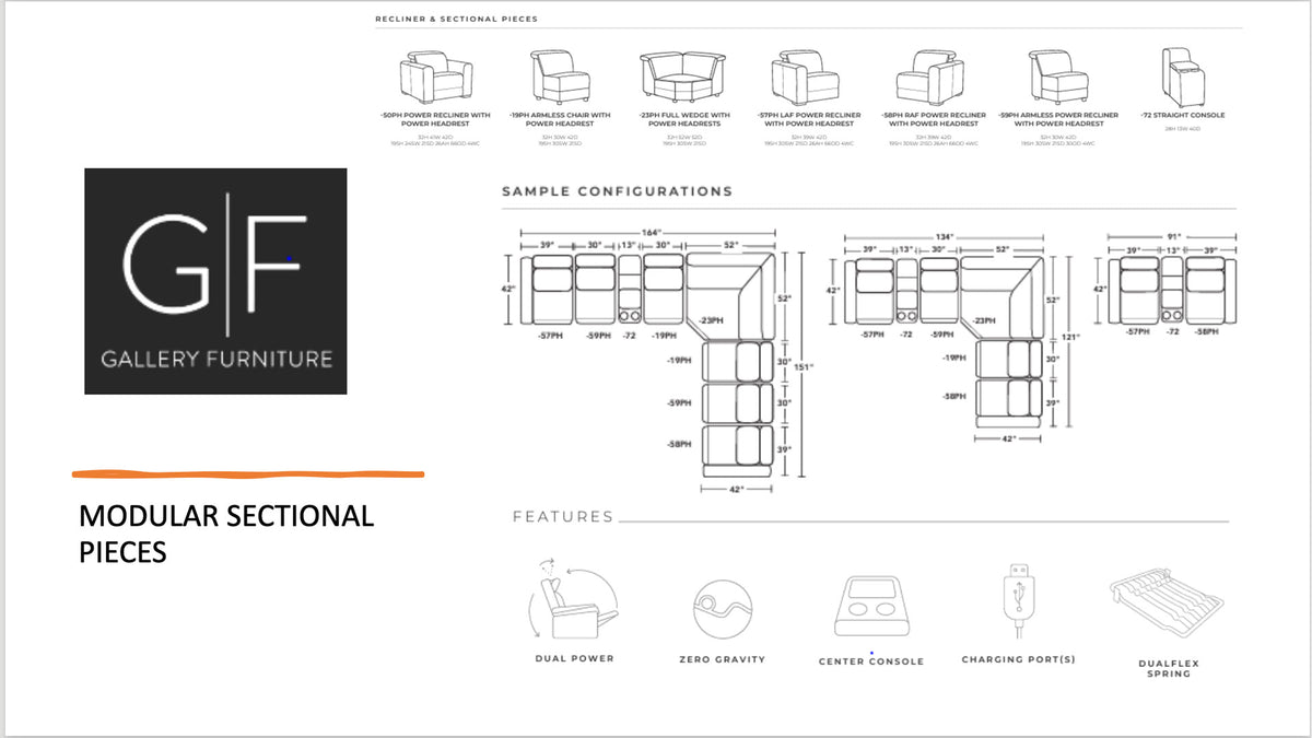 Tahiti Power Reclining Sectional