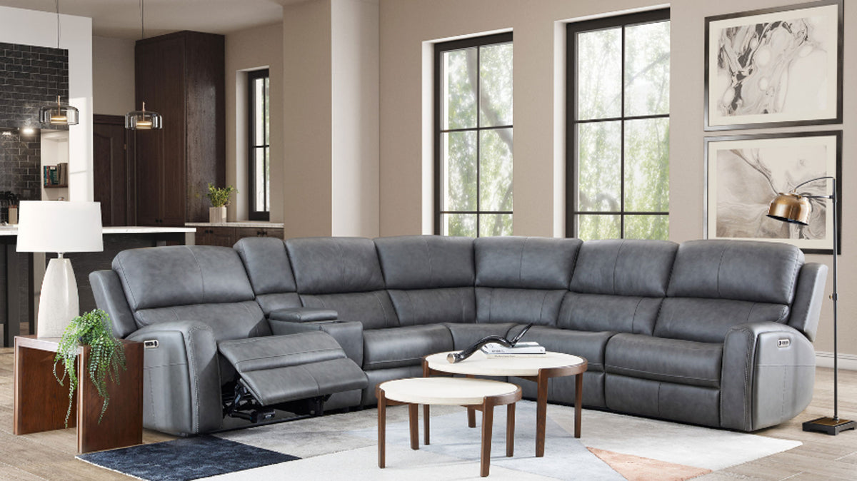 King cowboy grey sectional