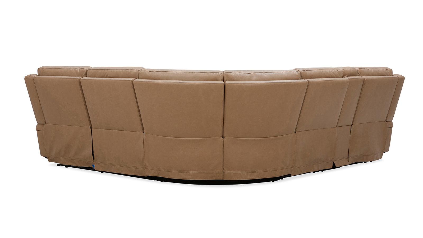 Brown sectional sofa on a white background