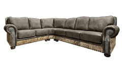 3pc Kennedy Leather Sectional