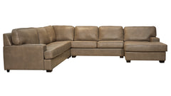 Cobblestone Leather Sectional