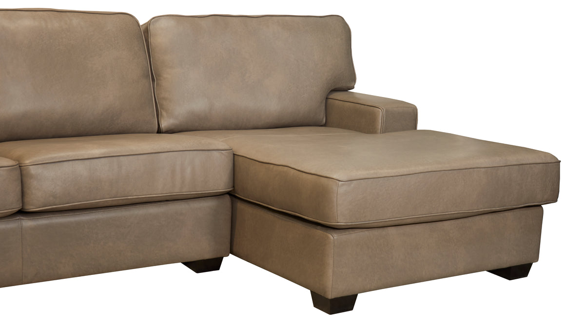 Cobblestone Leather Sectional