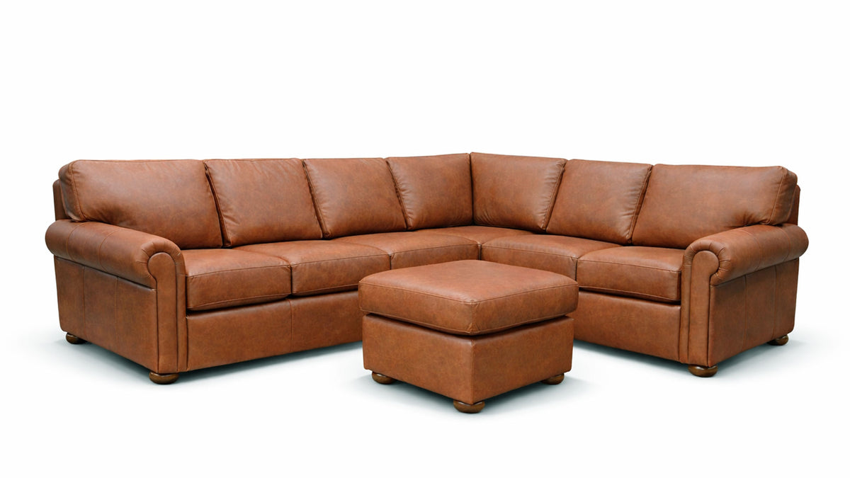 Palio Brandy Leather 2-Piece Sectional | Gallery Furniture