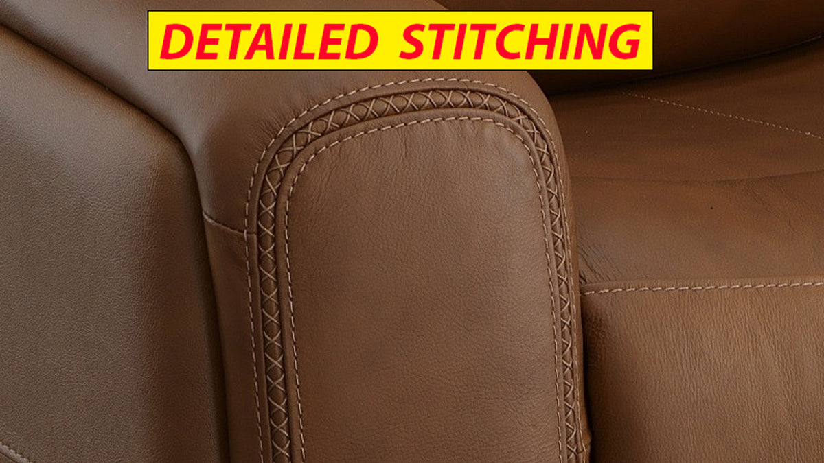 King Cowboy Saddle Brown 6 Pc P3 Power Reclining Sectional