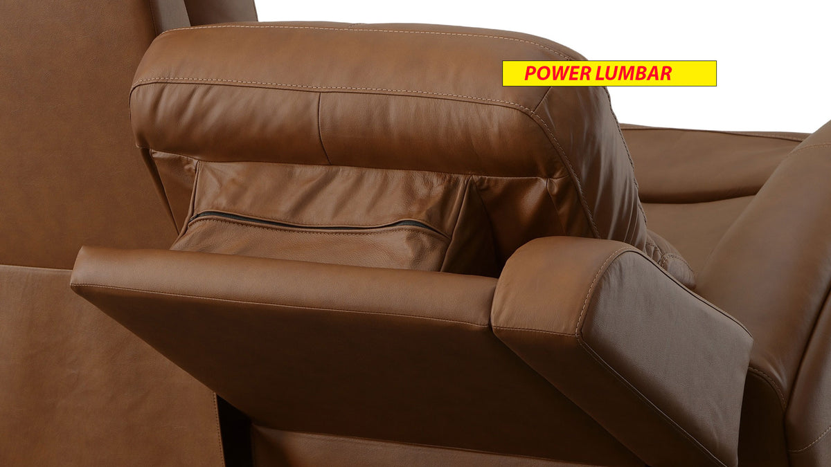 King Cowboy Saddle Brown 6 Pc P3 Power Reclining Sectional