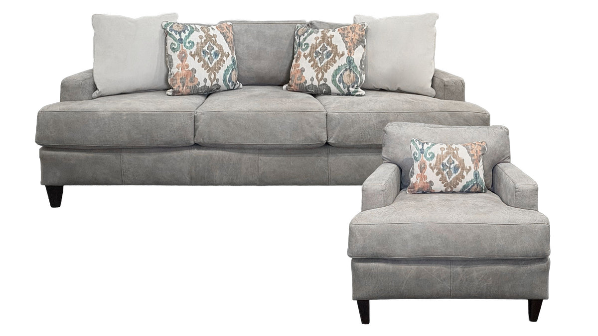 2pc Stallone Fossil Sofa & Chair