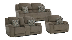 Santa Fe 3-Piece Power Reclining Living Room Set - Sofa, Loveseat & Recliner