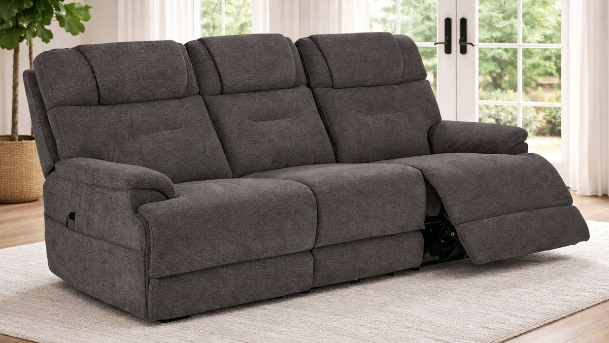 MacZcliner Umber Grey P5 Power Dual Assist Lift Sleep Sofa