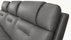 MacZcliner Dark Grey P6 3-Piece Power Reclining Lift Sofa | Gallery Furniture