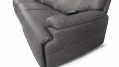 MacZcliner Dark Grey P6 3-Piece Power Reclining Lift Sofa | Gallery Furniture