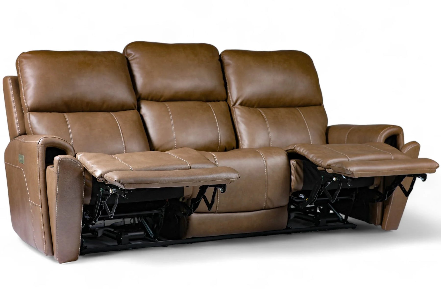 brown recliner sofa reclined