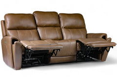 brown recliner sofa reclined