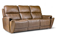 brown leather sofa hidden arms