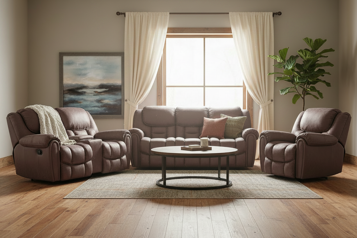 3 pc Surf Mocha P1 Power Reclining Set