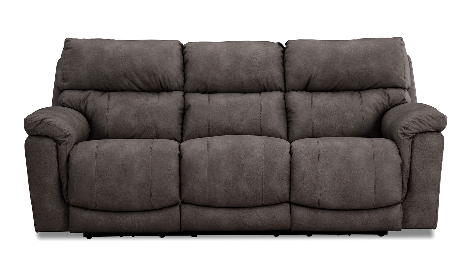Gray sofa on a white background
