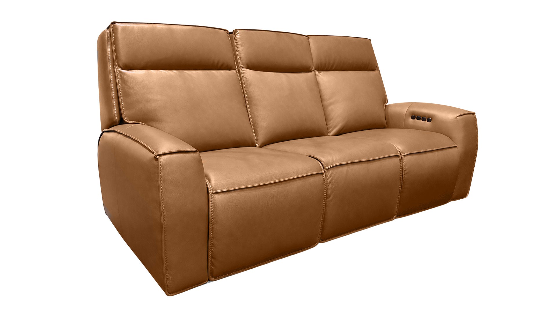 Cordova Cinnamon P3 Power Reclining Performance Fabric Sofa | Gallery Furniture
