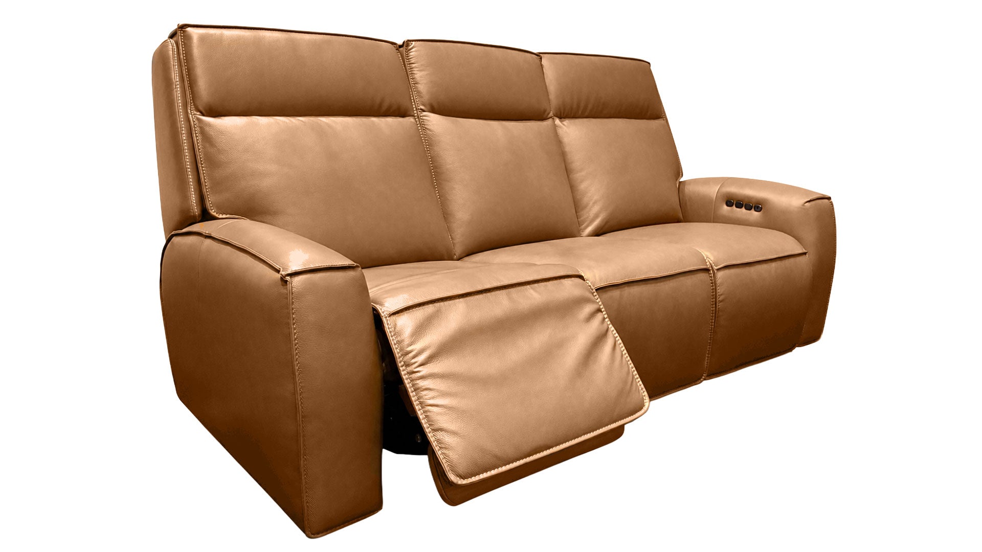 Cordova Cinnamon P3 Power Reclining Performance Fabric Sofa | Gallery Furniture
