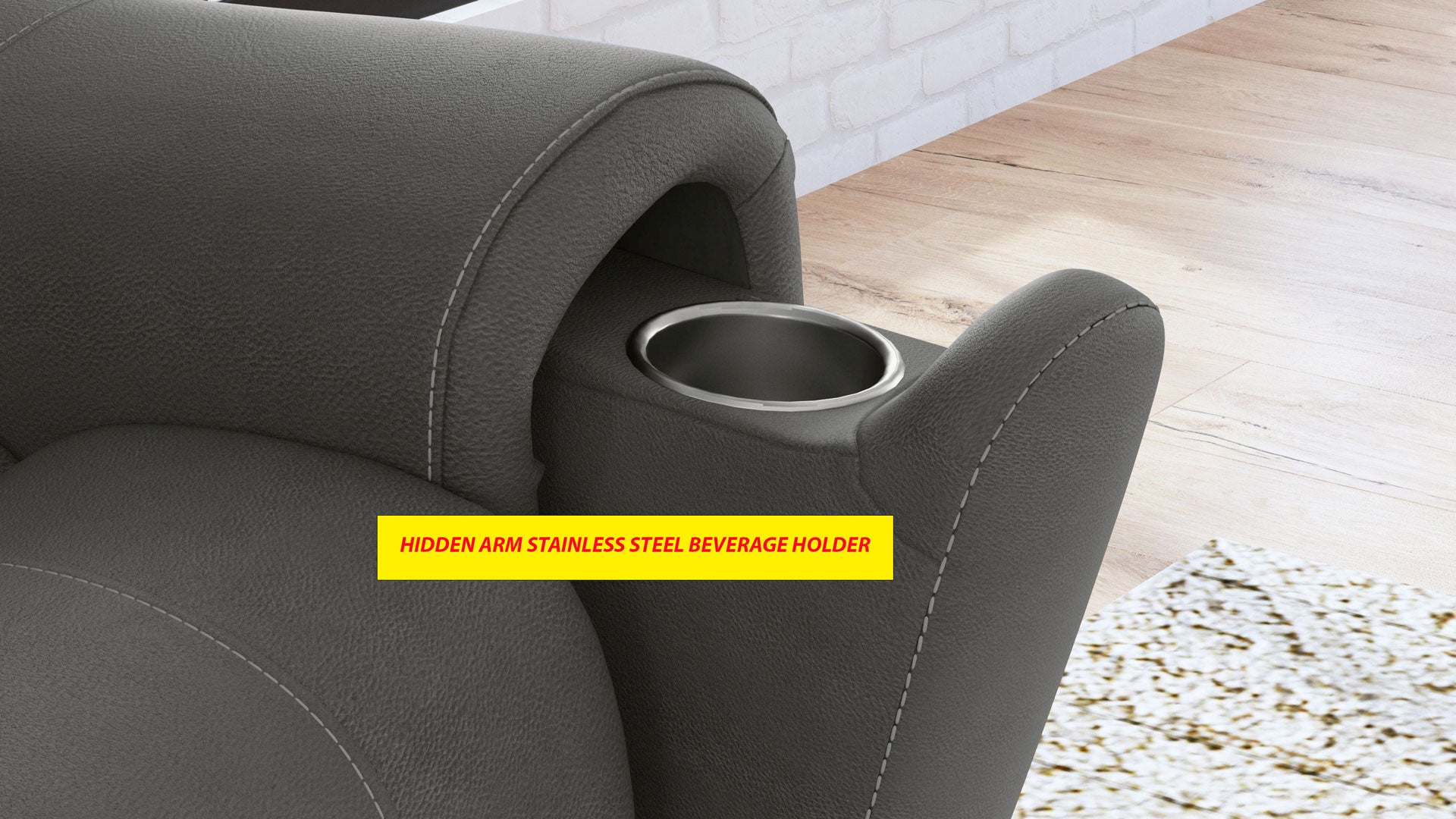 Cougar Dark Grey P3 Power Reclining Sofa