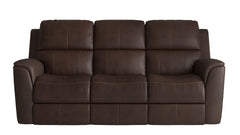 Big Spring Umber Brown Leather P3 Power Reclining Sofa
