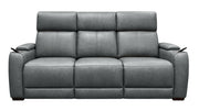 MacPulse P6 Charcoal Grey Power Reclining Sofa with Immersive Sound | Performance Fabric | Gallery Furniture