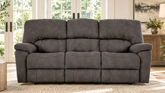 Rhino Pewter Manual Reclining Sofa | RELIAPEL™ Performance Fabric | Made in USA | Homestretch