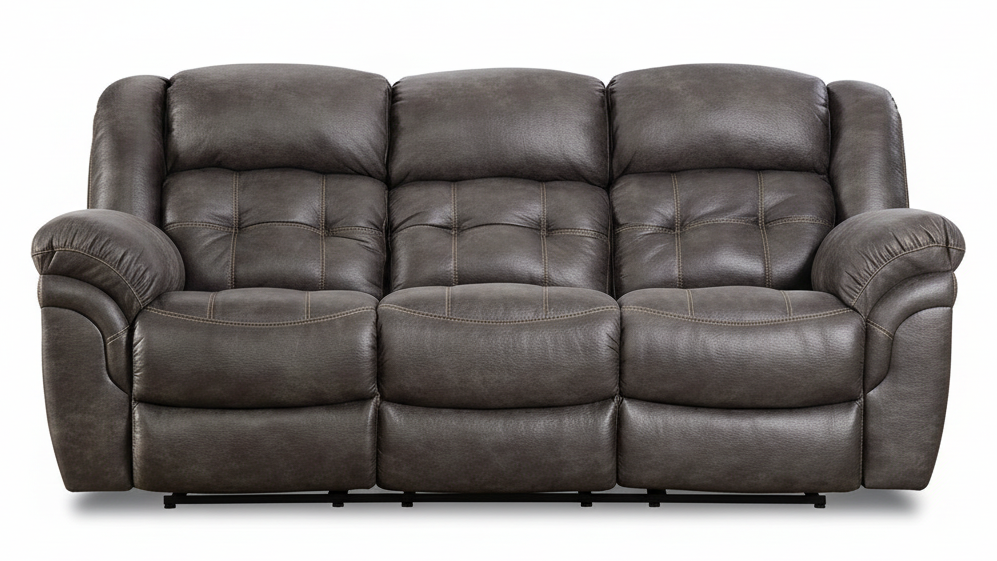 Brown  sofa on a white background