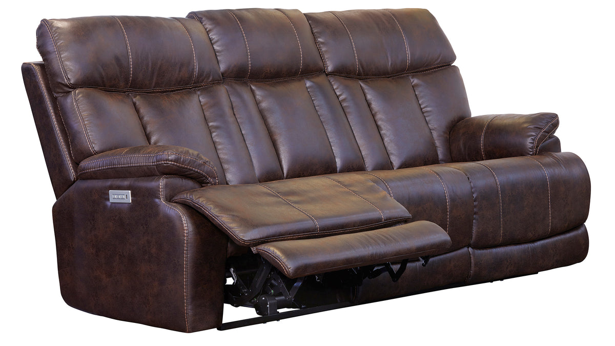 3 Pc Clive Brown Microfiber P3 Power Reclining Set