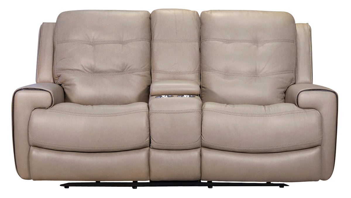 Wicklow Putty Power Reclining Loveseat
