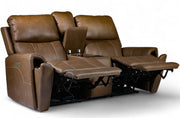 Cougar Cappuccino P3 Power Reclining Loveseat w/Console