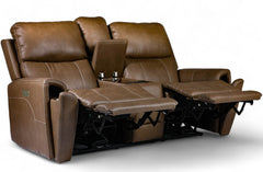 Loveseat Cougar Cappuccino P3  c/Consola Reclinable Eléctrico
