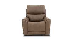 Cougar Cappuccino Power Recliner – Performance Fabric Upholstered Living Room Chair with Heat & Massage | Gallery Furniture
