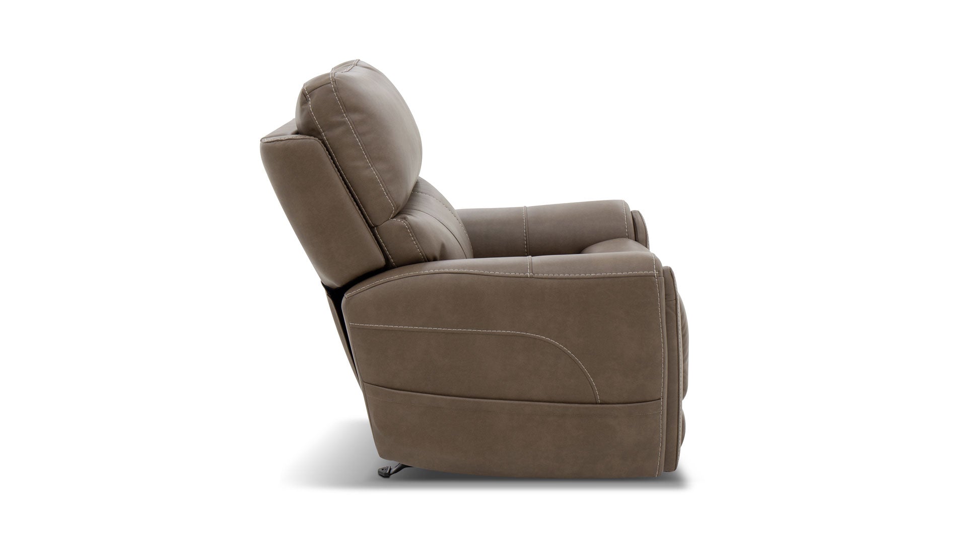Cougar Cappuccino Power Recliner – Performance Fabric Upholstered Living Room Chair with Heat & Massage | Gallery Furniture