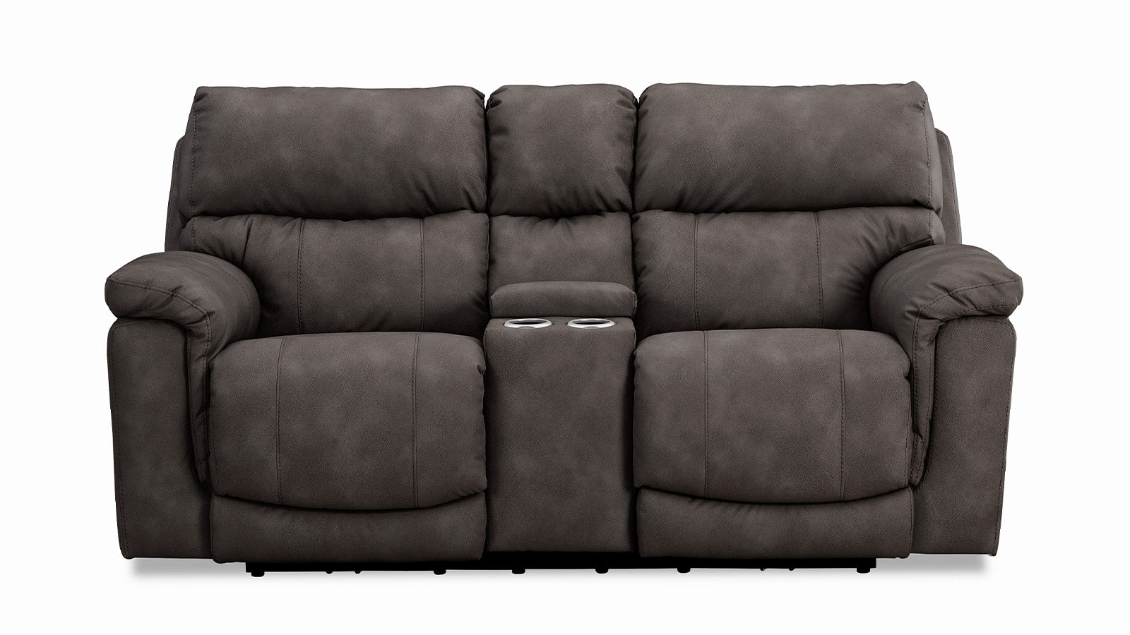 Sofá reclinable eléctrico Pewter P3 con consola