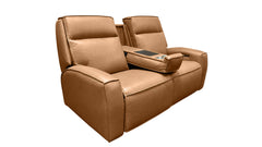 Cordova Cinnamon P3 Power Reclining Performance Fabric Loveseat | Gallery Furniture