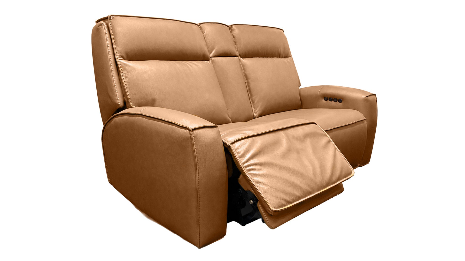 Cordova Cinnamon P3 Power Reclining Performance Fabric Loveseat | Gallery Furniture
